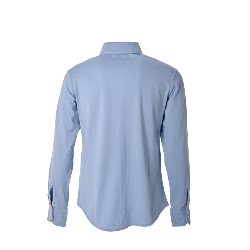 POLO CAMICIA AZZURRO POLVERE
