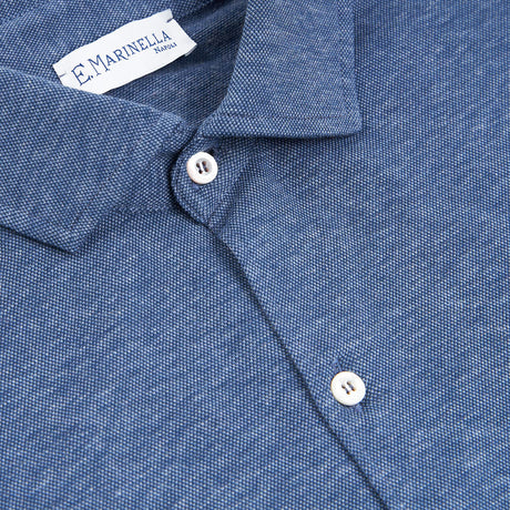 POLO CAMICIA BLU