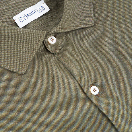 POLO CAMICIA VERDE SCURO