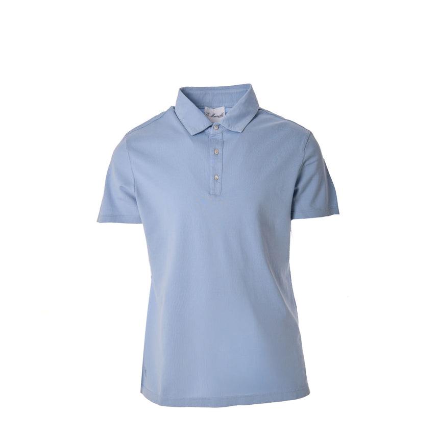 POLO MANICA CORTA AZZURRO POLVERE