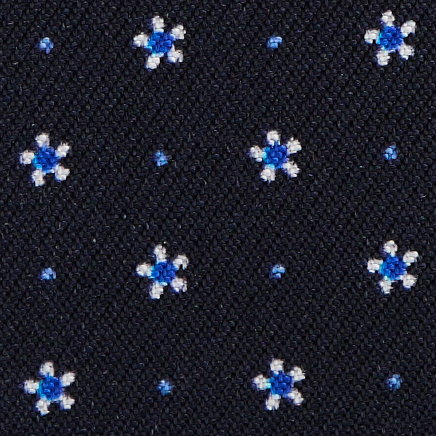 PORTACARTE DI CREDITO SETA E PELLE BLU SCURO