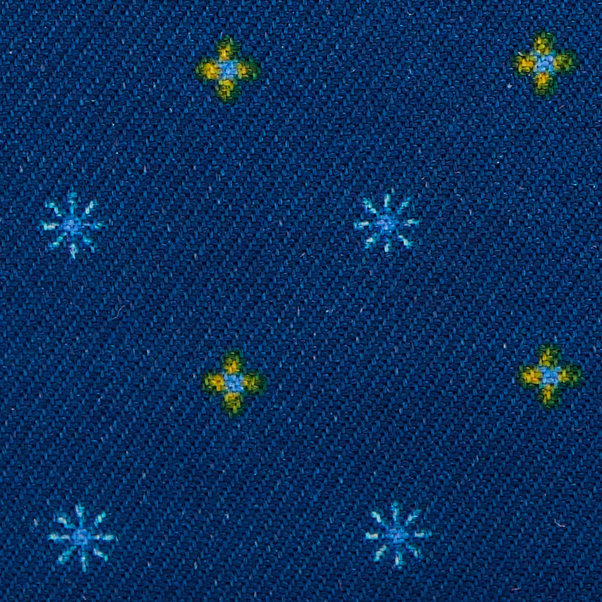 PORTACARTE DI CREDITO SETA E PELLE BLUETTE