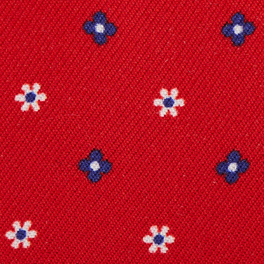 PORTACARTE DI CREDITO SETA E PELLE ROSSO