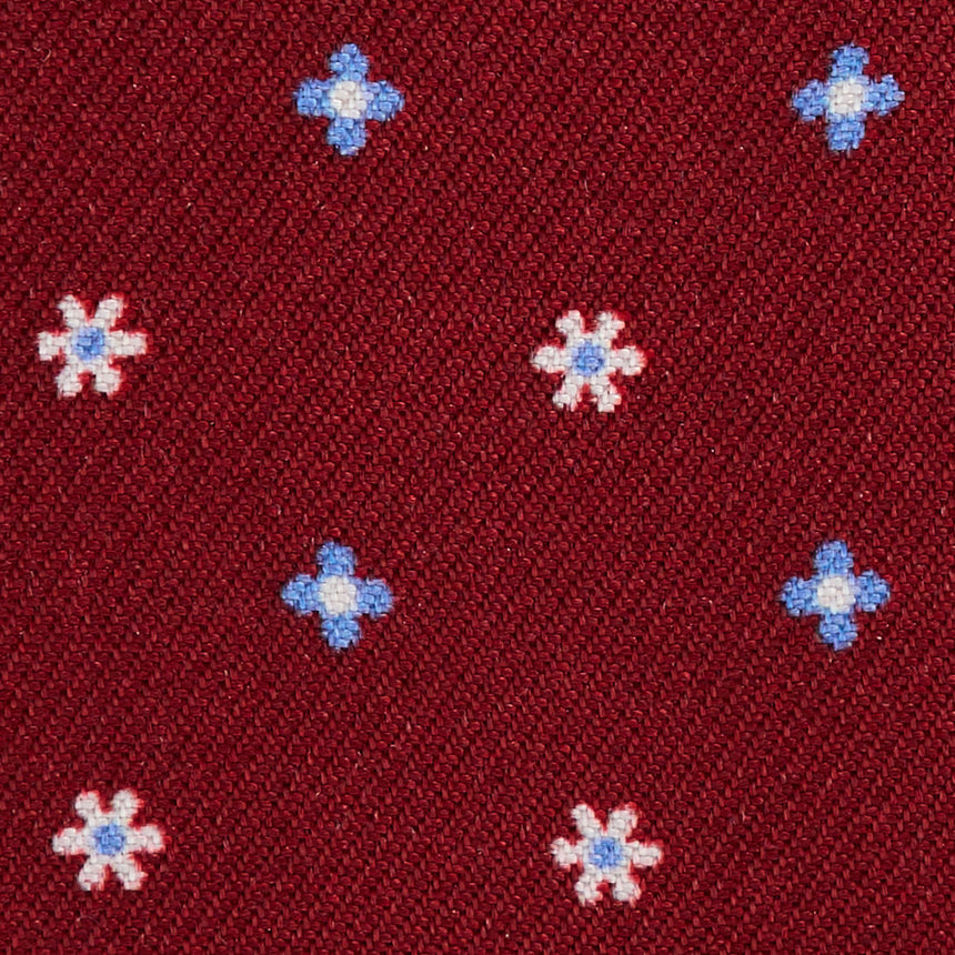 PORTACARTE DI CREDITO SETA E PELLE BORDEAUX