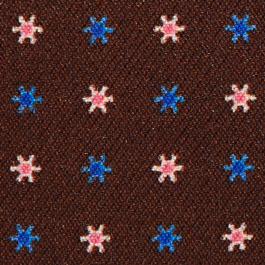 PORTACARTE DI CREDITO SETA E PELLE MARRONE SCURO