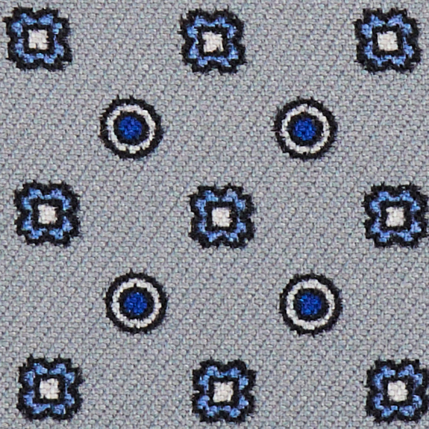 PORTACARTE DI CREDITO SETA E PELLE GRIGIO SCURO