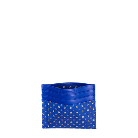 BLUETTE LEATHER AND SILK CREDIT CARD HOLDER