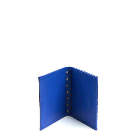 PORTACARTE PIEGHEVOLE IN SETA PELLE BLUETTE