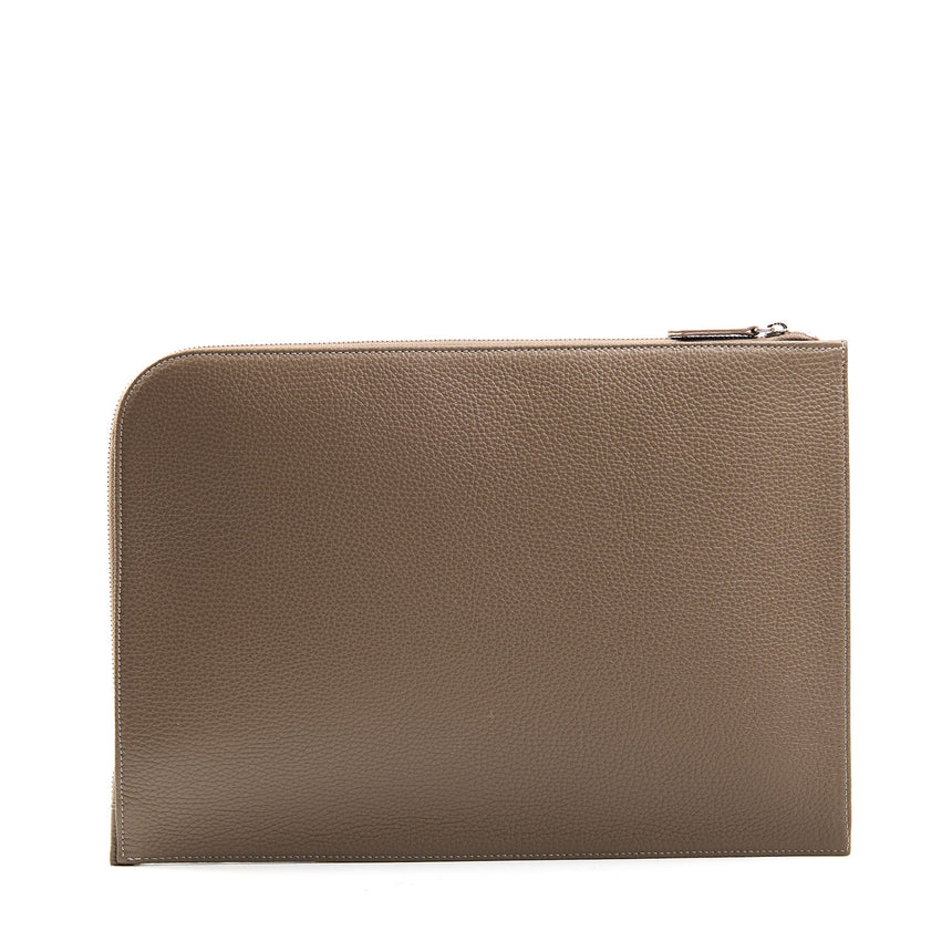 TAUPE LEATHER PORTFOLIO