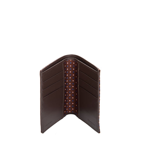 DARK BROWN VERTICAL WALLET