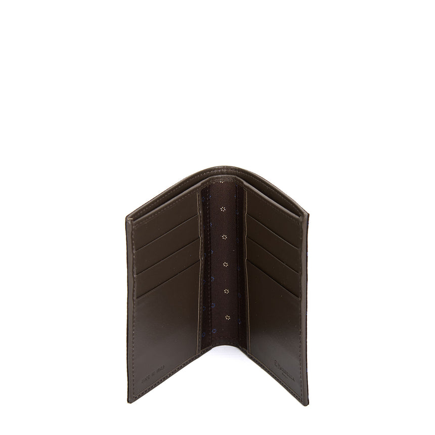 DARK BROWN VERTICAL WALLET