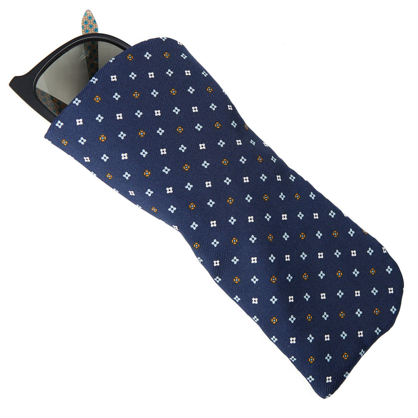 DARK BLUE GLASSES CASE