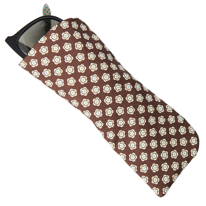 DARK BROWN GLASSES CASE