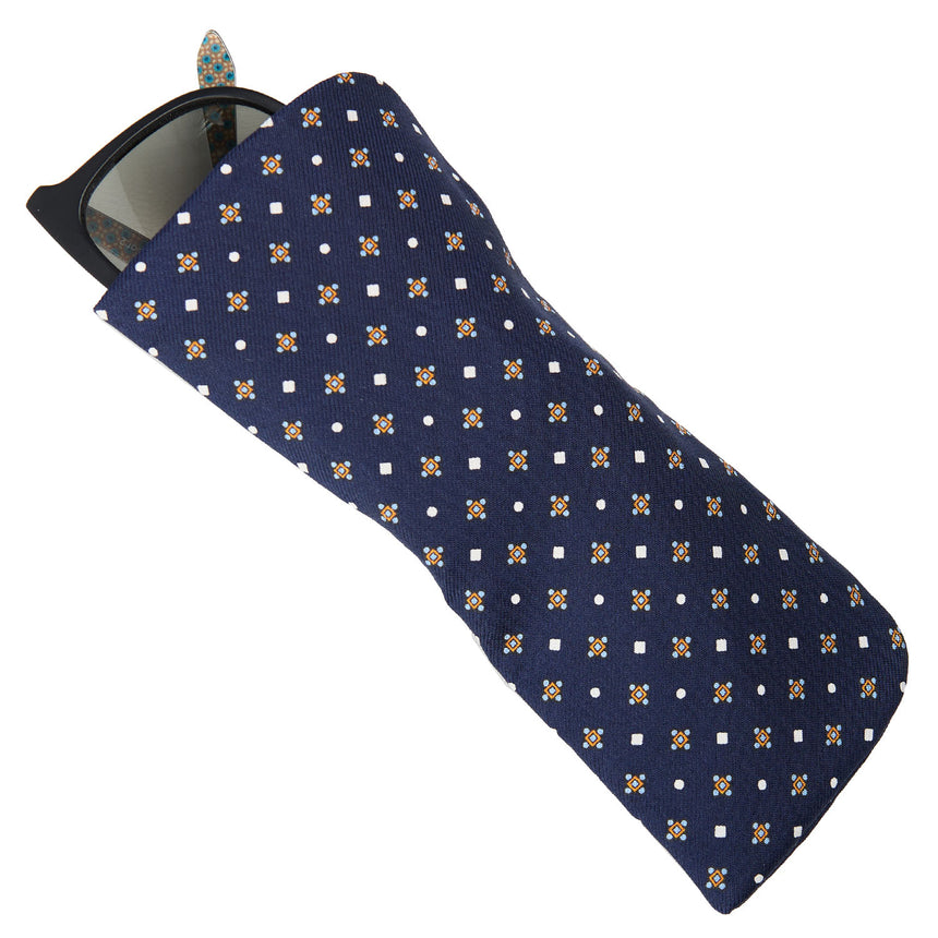 DARK BLUE GLASSES CASE