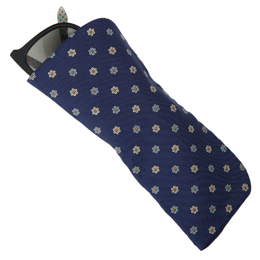 DARK BLUE GLASSES CASE