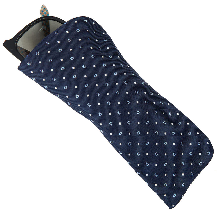 DARK BLUE GLASSES CASE