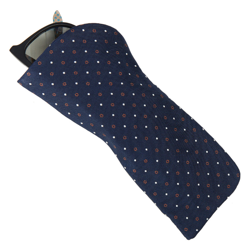 DARK BLUE GLASSES CASE
