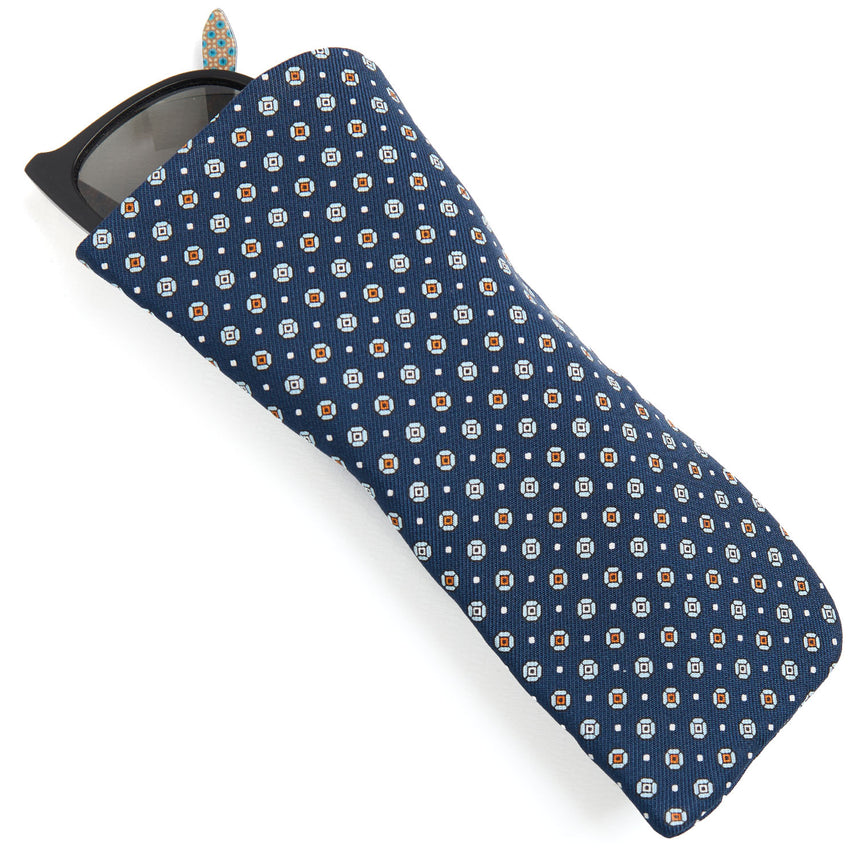 DARK BLUE GLASSES CASE