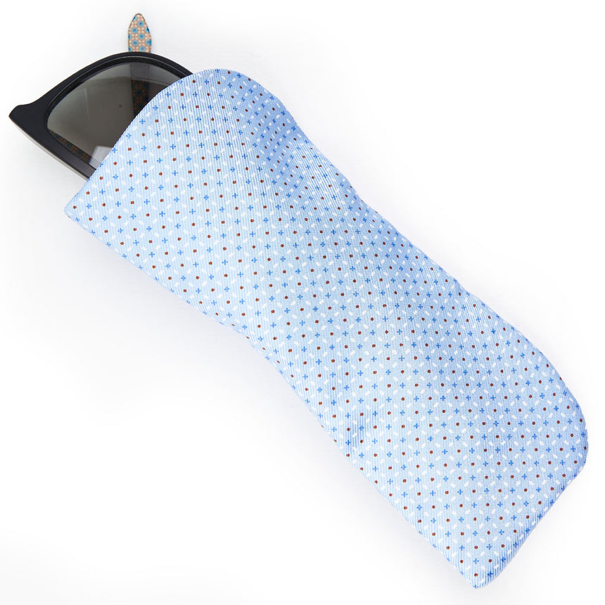 PORTAOCCHIALI AZZURRO