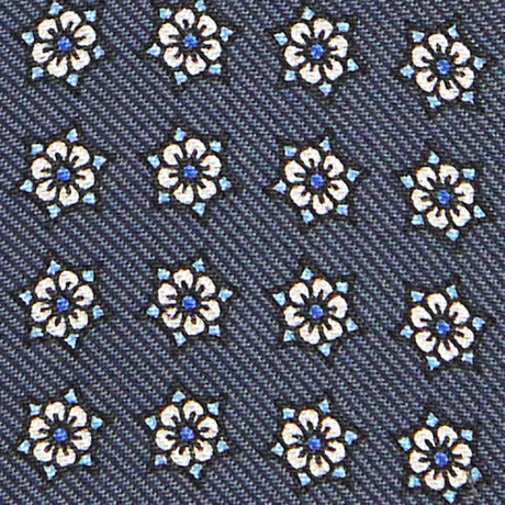 DARK GREY SELF-TIE PRINTED SILK BOWTIE