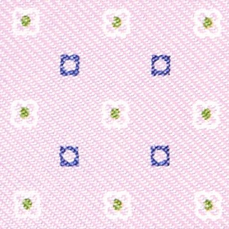 LILAC SELF-TIE PRINTED SILK BOW TIE