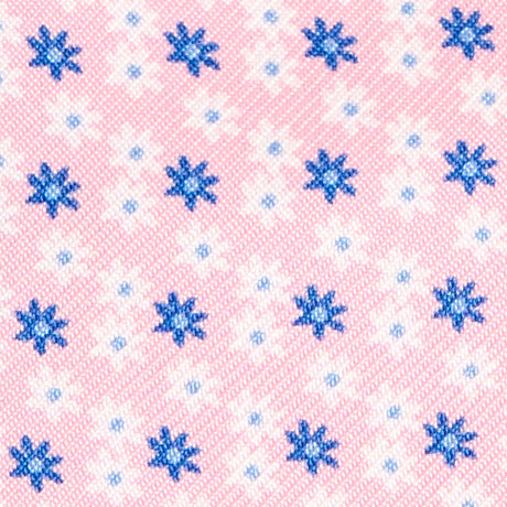 PINK SELF-TIE PRINTED SILK BOW TIE
