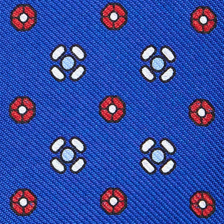 BLUETTE SELF-TIE PRINTED SILK BOWTIE