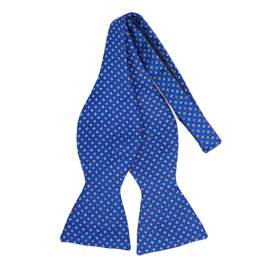 PAPILLON DA ANNODARE IN SETA STAMPATA BLUETTE