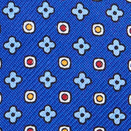 BLUETTE SELF-TIE PRINTED SILK BOWTIE
