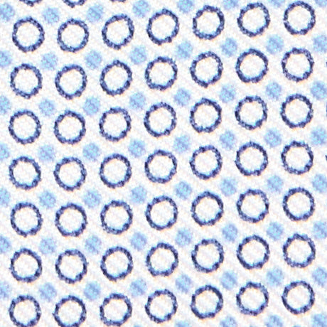 WHITE SELF-TIE PRINTED SILK BOWTIE