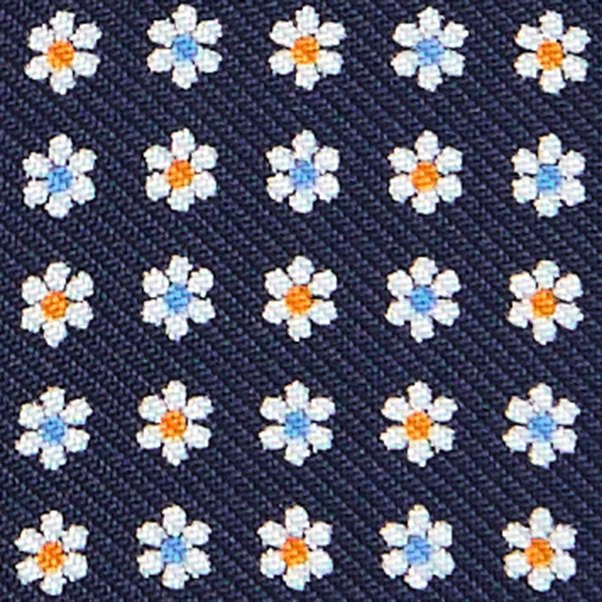 PAPILLON DA ANNODARE IN SETA STAMPATA BLU SCURO