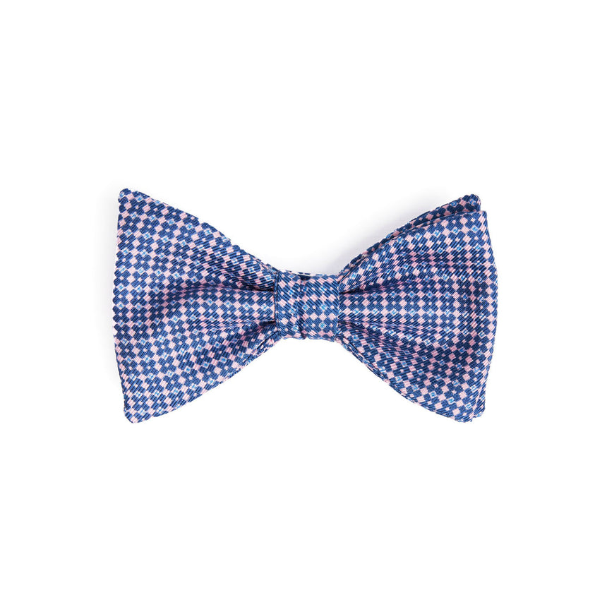 PAPILLON ANNODATO IN SETA BLUETTE