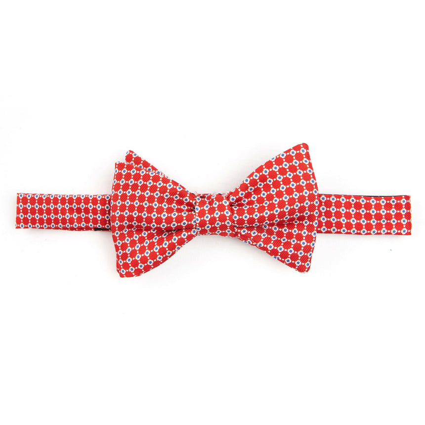 PAPILLON ANNODATO IN SETA ROSSO