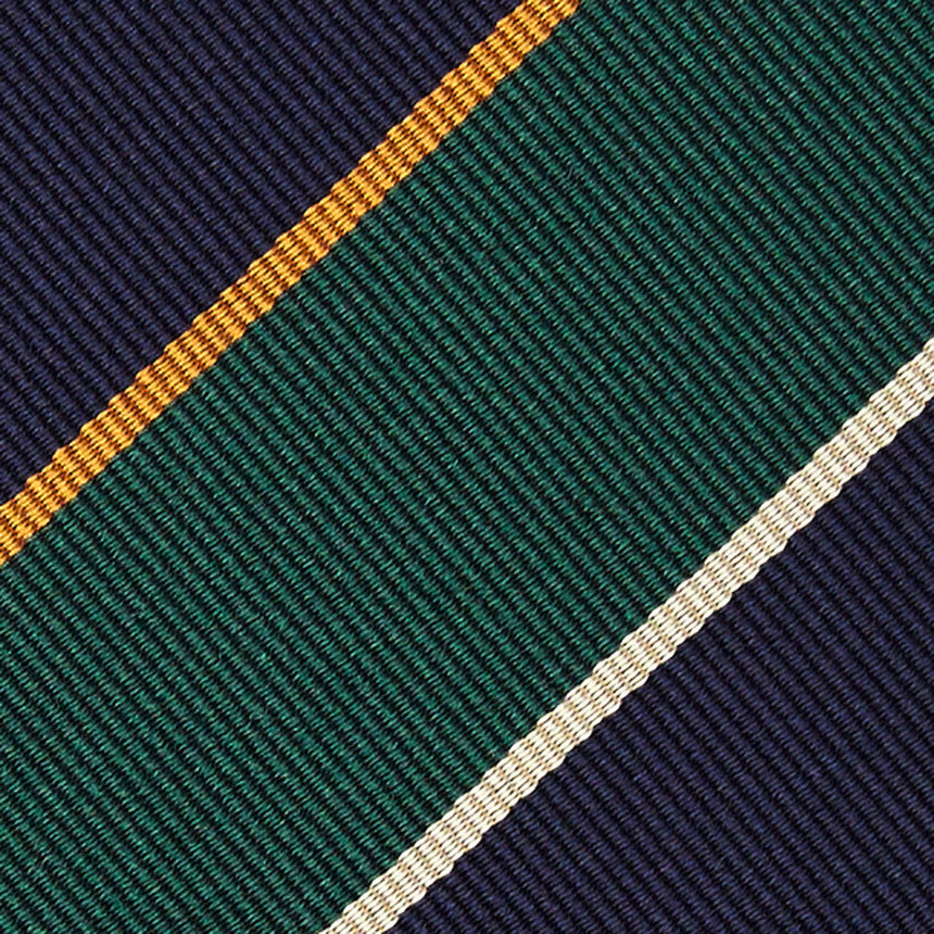 DARK BLUE REGIMENTAL JACQUARD SILK TIE