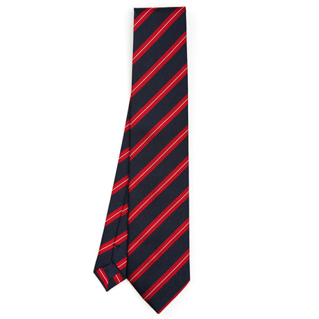 DARK BLUE REGIMENTAL JACQUARD SILK TIE