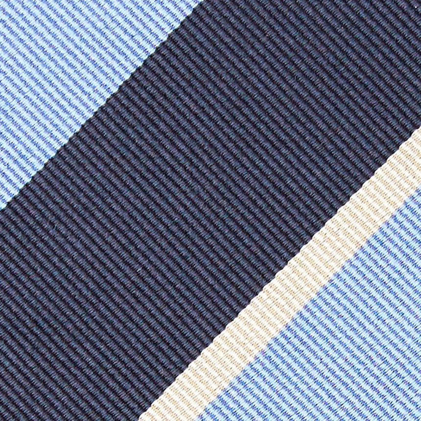 DARK BLUE REGIMENTAL JACQUARD SILK TIE
