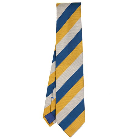 GREY REGIMENTAL JACQUARD SILK TIE
