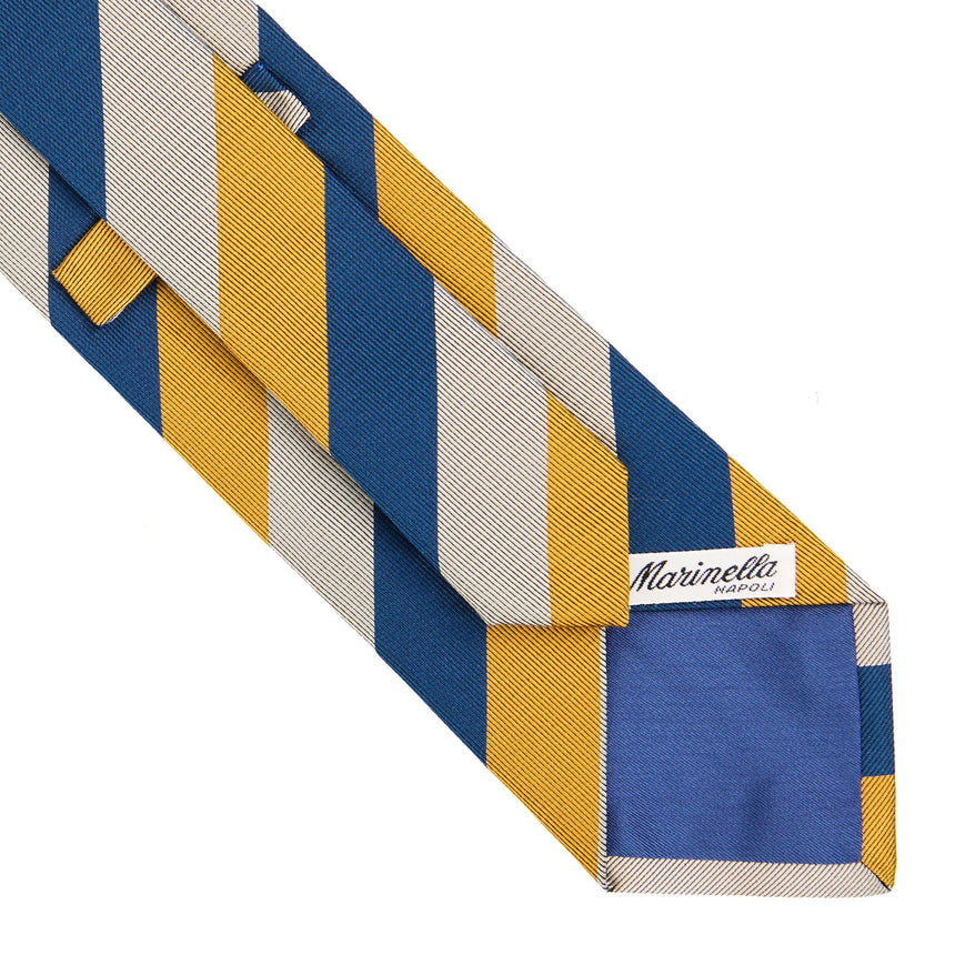 GREY REGIMENTAL JACQUARD SILK TIE