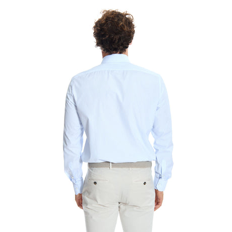 CAMICIA CLASSICA RIGHE BIANCO E AZZURRO REGULAR