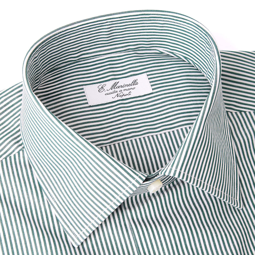 CAMICIA CLASSICA BIANCA E VERDE REGULAR
