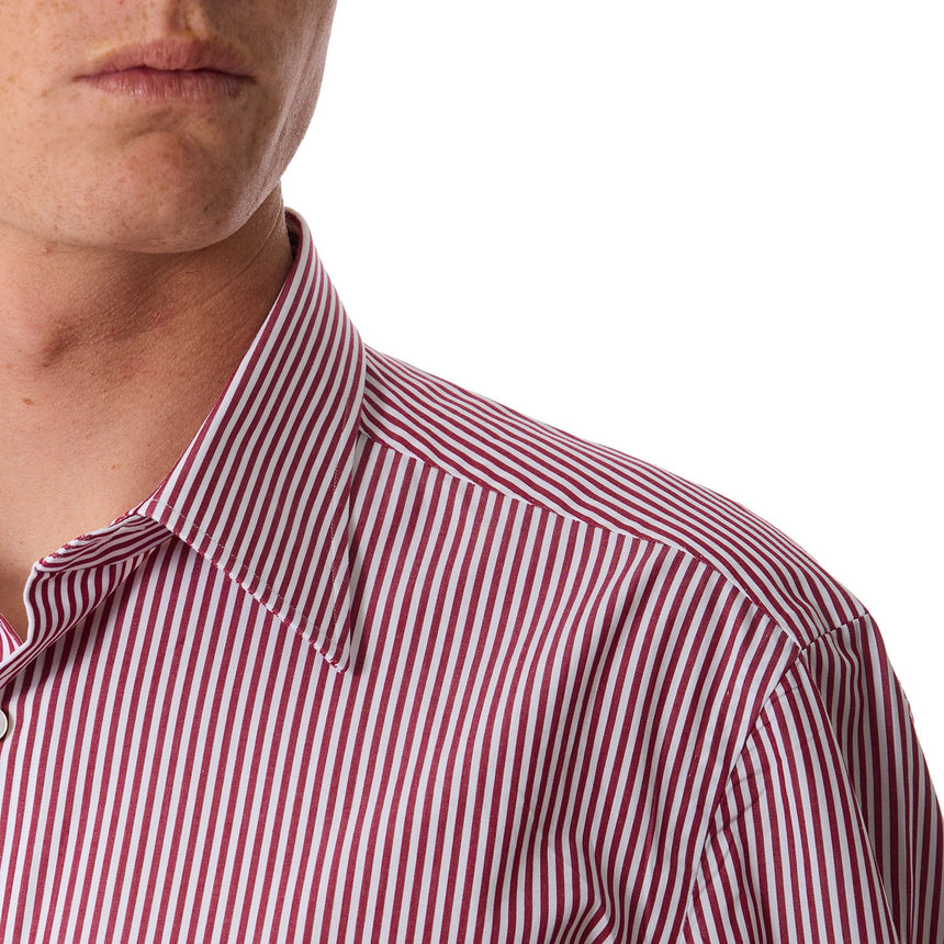 CAMICIA CLASSICA BIANCA E BORDEAUX REGULAR