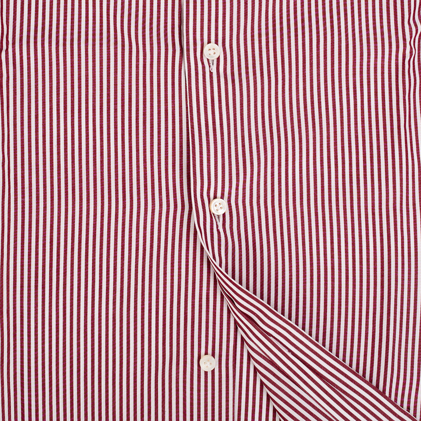 CAMICIA CLASSICA BIANCA E BORDEAUX REGULAR