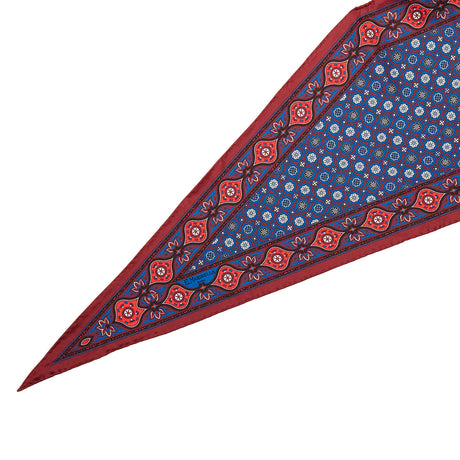 BURGUNDY SILK DIAMOND SHAPE SCARF