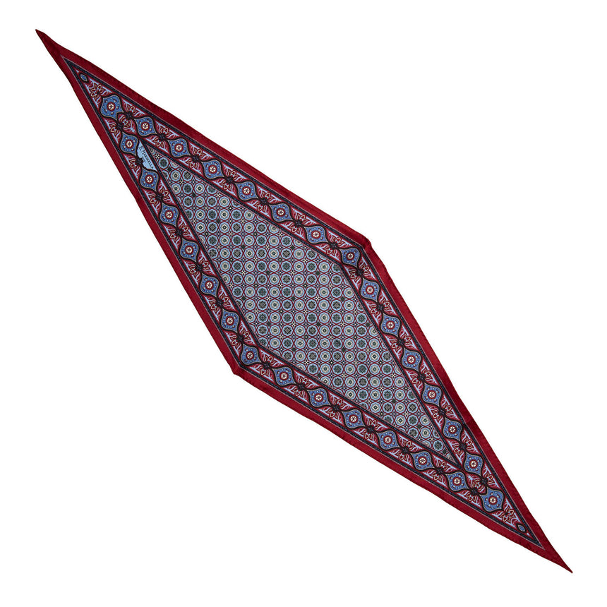 FOULARD ROMBO IN SETA BORDEAUX