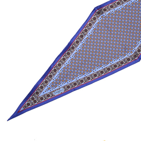 POWDER BLUE SILK DIAMOND SHAPE SCARF