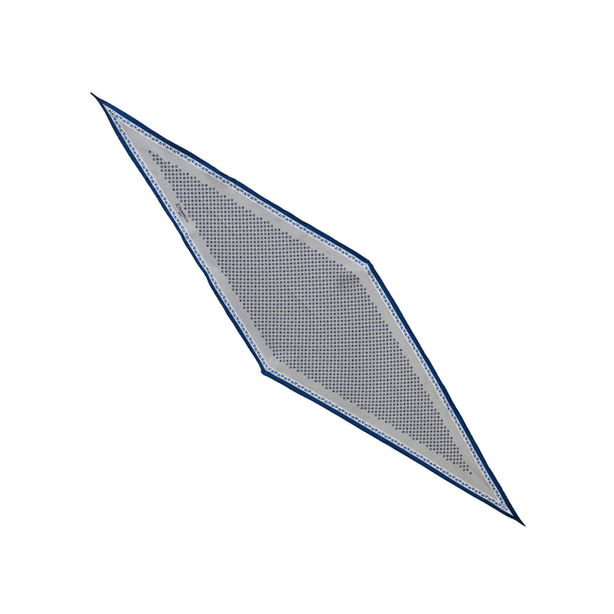 GREY SILK DIAMOND SHAPE SCARF