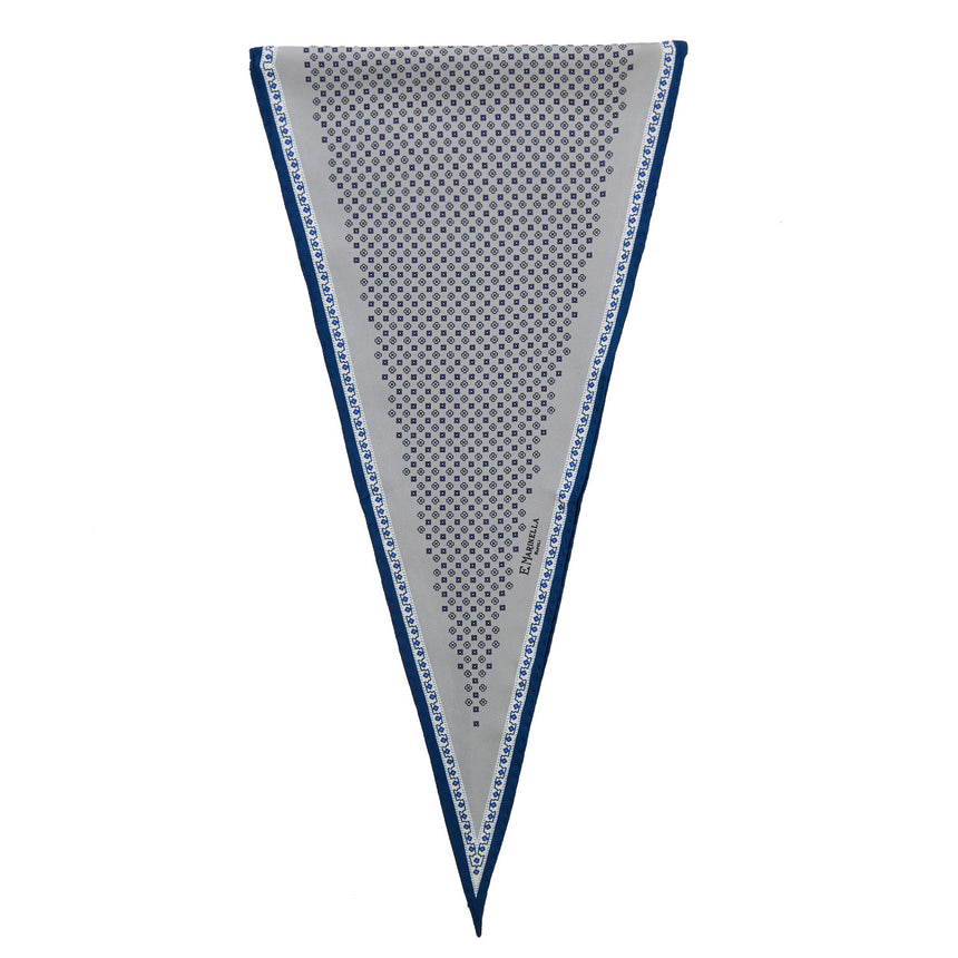 GREY SILK DIAMOND SHAPE SCARF