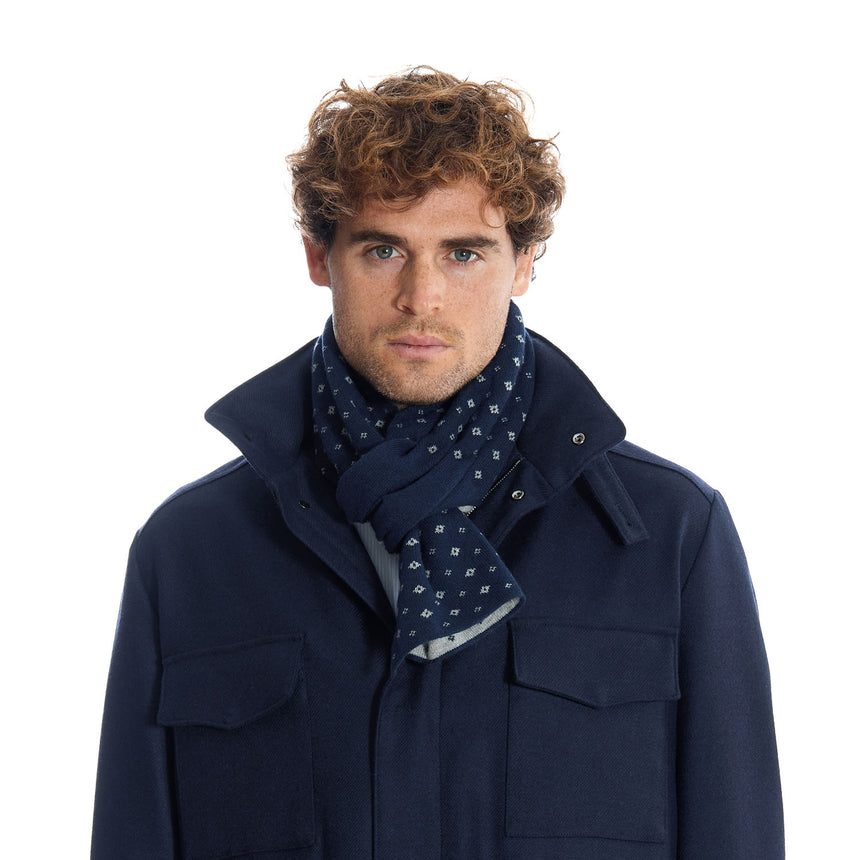 SCALDACOLLO BLU SCURO MICROFANTASIA