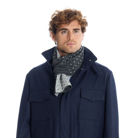 SCALDACOLLO GRIGIO SCURO MICROFANTASIA