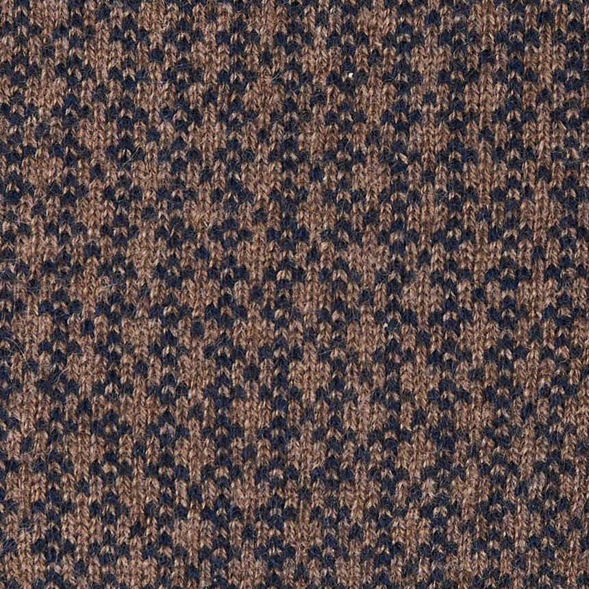 SCALDACOLLO BLU E MARRONE SCURO MICROFANTASIA